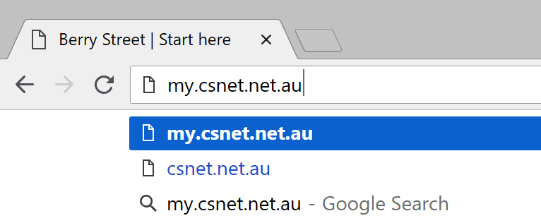 Chrome address bar