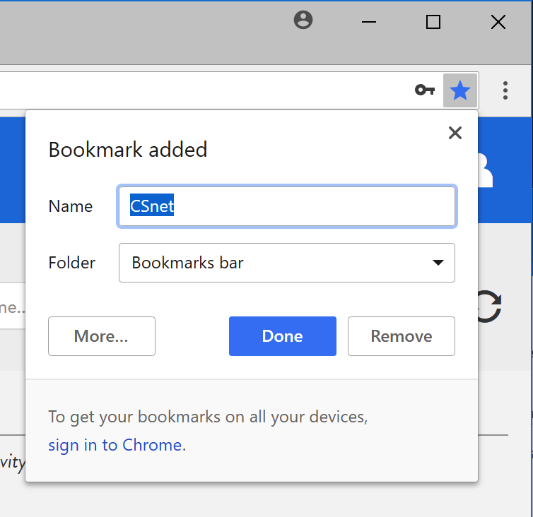 Chrome favourites